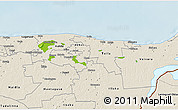 Physical 3D Map of Kohtla-Järve, shaded relief outside