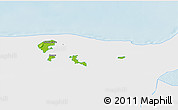 Physical 3D Map of Kohtla-Järve, single color outside