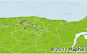 Satellite 3D Map of Kohtla-Järve, physical outside