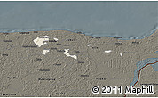 Shaded Relief 3D Map of Kohtla-Järve, darken