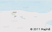 Shaded Relief 3D Map of Kohtla-Järve, single color outside