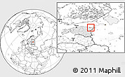 Blank Location Map of Kohtla-Järve, highlighted country