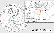 Blank Location Map of Kohtla-Järve, highlighted parent region