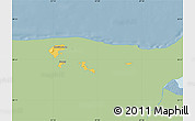 Savanna Style Map of Kohtla-Järve, single color outside