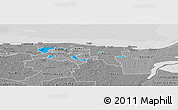 Political Panoramic Map of Kohtla-Järve, desaturated