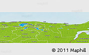 Political Panoramic Map of Kohtla-Järve, physical outside