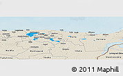 Political Panoramic Map of Kohtla-Järve, shaded relief outside
