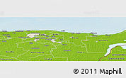 Shaded Relief Panoramic Map of Kohtla-Järve, physical outside