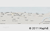 Shaded Relief Panoramic Map of Kohtla-Järve, semi-desaturated