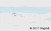 Shaded Relief Panoramic Map of Kohtla-Järve, single color outside