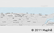 Silver Style Panoramic Map of Kohtla-Järve