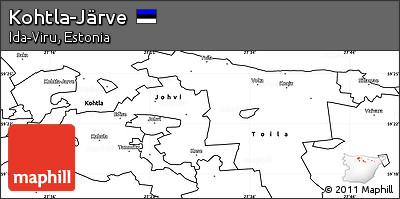 Blank Simple Map of Kohtla-Järve