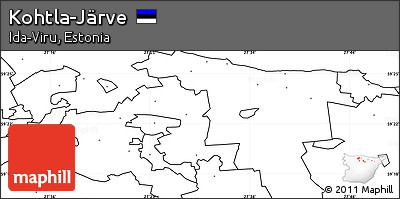 Blank Simple Map of Kohtla-Järve, no labels
