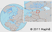 Gray Location Map of Kohtla-Nomme