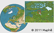 Satellite Location Map of Kohtla-Nomme