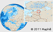 Shaded Relief Location Map of Kohtla-Nomme