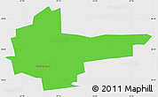 Political Simple Map of Kohtla-Nomme, single color outside