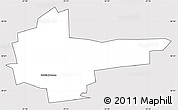 Silver Style Simple Map of Kohtla-Nomme, cropped outside