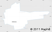Silver Style Simple Map of Kohtla-Nomme, single color outside