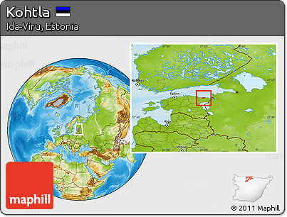 Physical Location Map of Kohtla