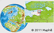 Physical Location Map of Kohtla, highlighted country, highlighted parent region