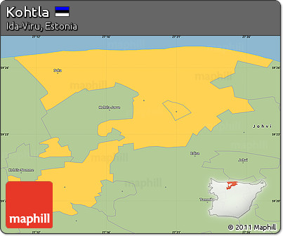 Savanna Style Simple Map of Kohtla