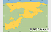 Savanna Style Simple Map of Kohtla, single color outside