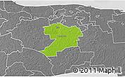 Physical 3D Map of Mäetaguse, desaturated