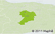 Physical 3D Map of Mäetaguse, lighten