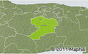 Physical 3D Map of Mäetaguse, semi-desaturated