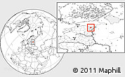 Blank Location Map of Mäetaguse, highlighted parent region