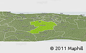 Physical Panoramic Map of Mäetaguse, semi-desaturated
