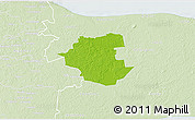 Physical 3D Map of Maidla, lighten