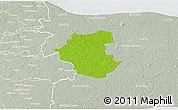 Physical 3D Map of Maidla, lighten, semi-desaturated