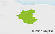 Physical 3D Map of Maidla, single color outside