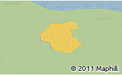 Savanna Style 3D Map of Maidla, single color outside