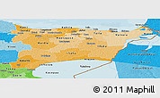 Political Shades Panoramic Map of Ida-Viru