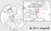 Blank Location Map of Sillamäe, highlighted country