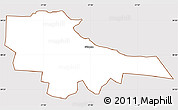Classic Style Simple Map of Sillamäe, cropped outside