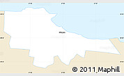 Classic Style Simple Map of Sillamäe, single color outside