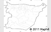 Blank Simple Map of Ida-Viru, cropped outside, no labels