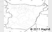 Blank Simple Map of Ida-Viru, no labels