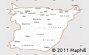 Classic Style Simple Map of Ida-Viru, cropped outside