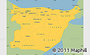 Savanna Style Simple Map of Ida-Viru, single color outside