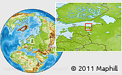 Physical Location Map of Toila