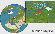 Satellite Location Map of Toila