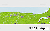 Physical Panoramic Map of Toila