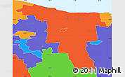 Political Simple Map of Toila