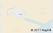 Classic Style 3D Map of Tudulinna, single color outside