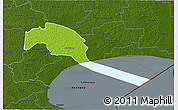 Physical 3D Map of Tudulinna, darken